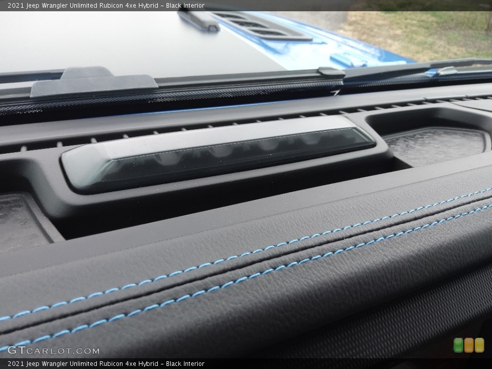 Black Interior Dashboard for the 2021 Jeep Wrangler Unlimited Rubicon 4xe Hybrid #143645407