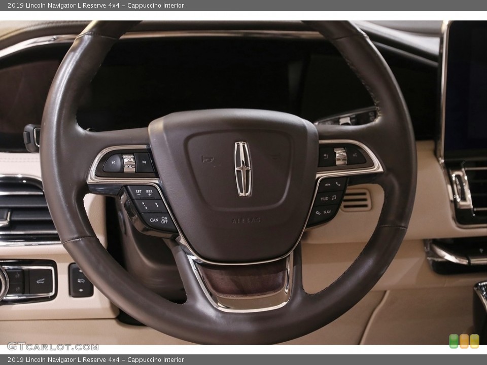 Cappuccino Interior Steering Wheel for the 2019 Lincoln Navigator L Reserve 4x4 #143645486