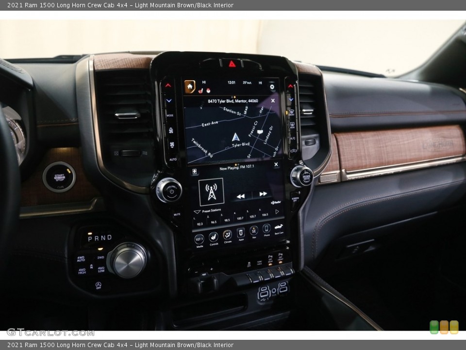 Light Mountain Brown/Black Interior Navigation for the 2021 Ram 1500 Long Horn Crew Cab 4x4 #143649867