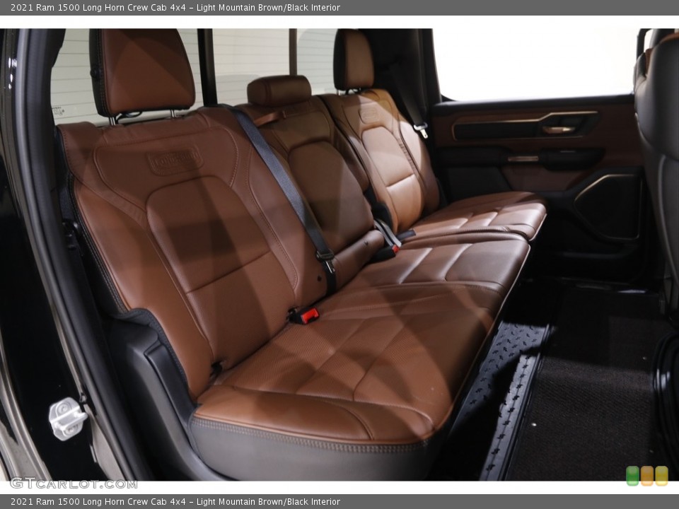 Light Mountain Brown/Black Interior Rear Seat for the 2021 Ram 1500 Long Horn Crew Cab 4x4 #143650068