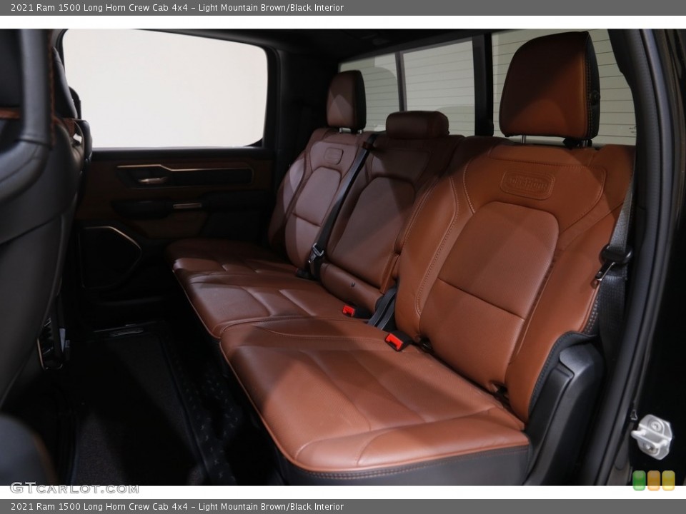 Light Mountain Brown/Black Interior Rear Seat for the 2021 Ram 1500 Long Horn Crew Cab 4x4 #143650083