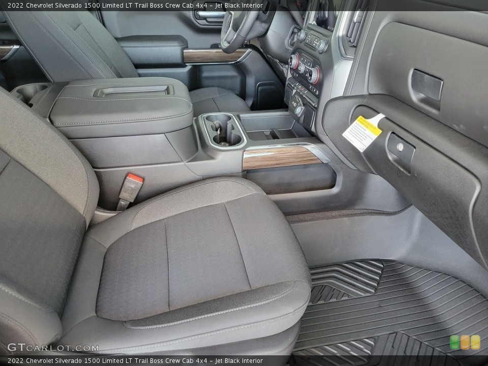 Jet Black Interior Front Seat for the 2022 Chevrolet Silverado 1500 Limited LT Trail Boss Crew Cab 4x4 #143650323