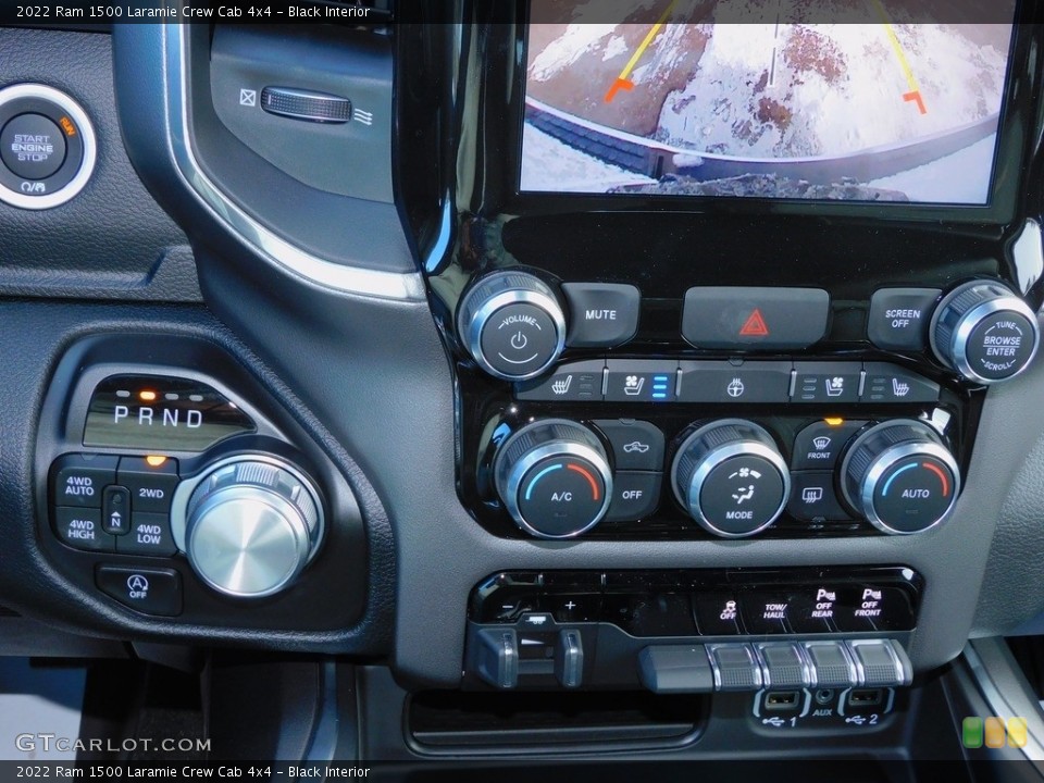 Black Interior Controls for the 2022 Ram 1500 Laramie Crew Cab 4x4 #143651238