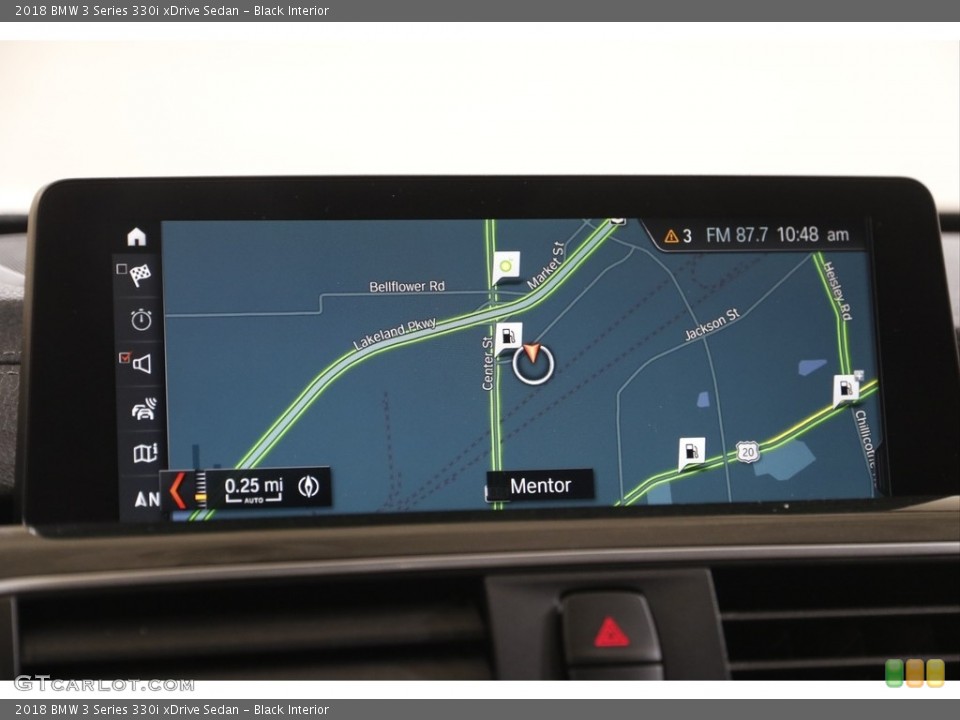 Black Interior Navigation for the 2018 BMW 3 Series 330i xDrive Sedan #143652441