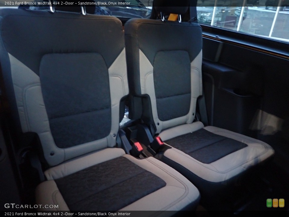 Sandstone/Black Onyx Interior Rear Seat for the 2021 Ford Bronco Wildtrak 4x4 2-Door #143652720