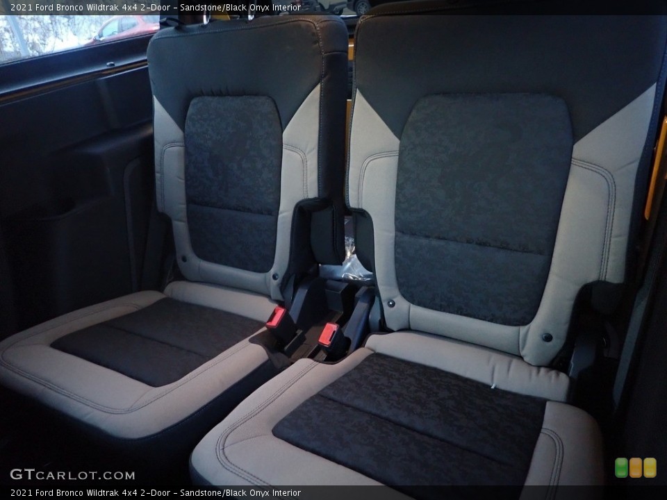Sandstone/Black Onyx Interior Rear Seat for the 2021 Ford Bronco Wildtrak 4x4 2-Door #143652822