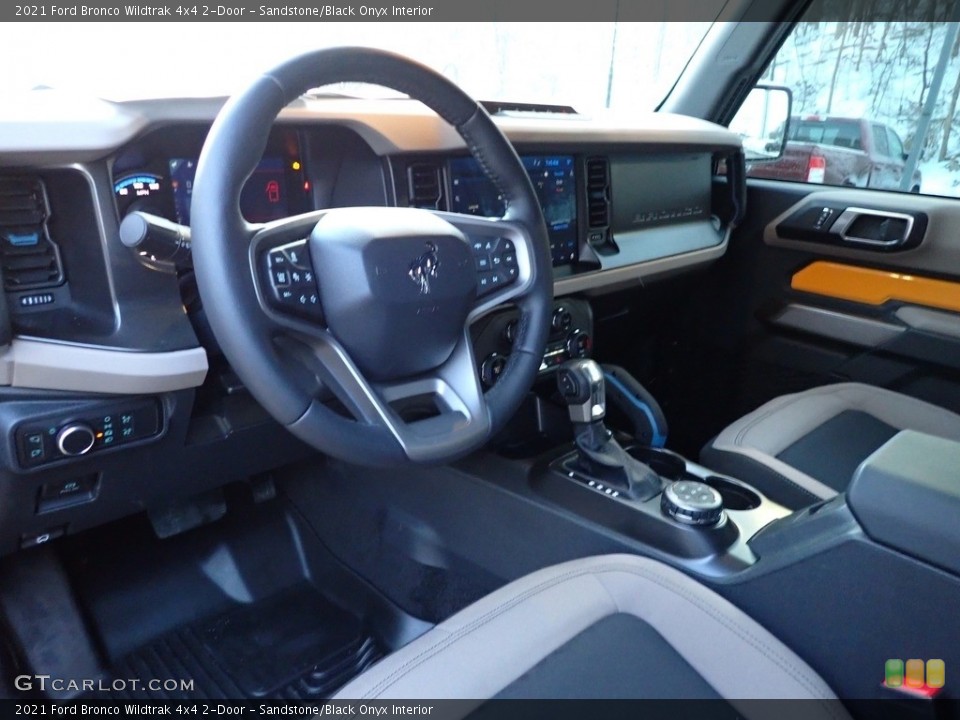 Sandstone/Black Onyx Interior Photo for the 2021 Ford Bronco Wildtrak 4x4 2-Door #143652843