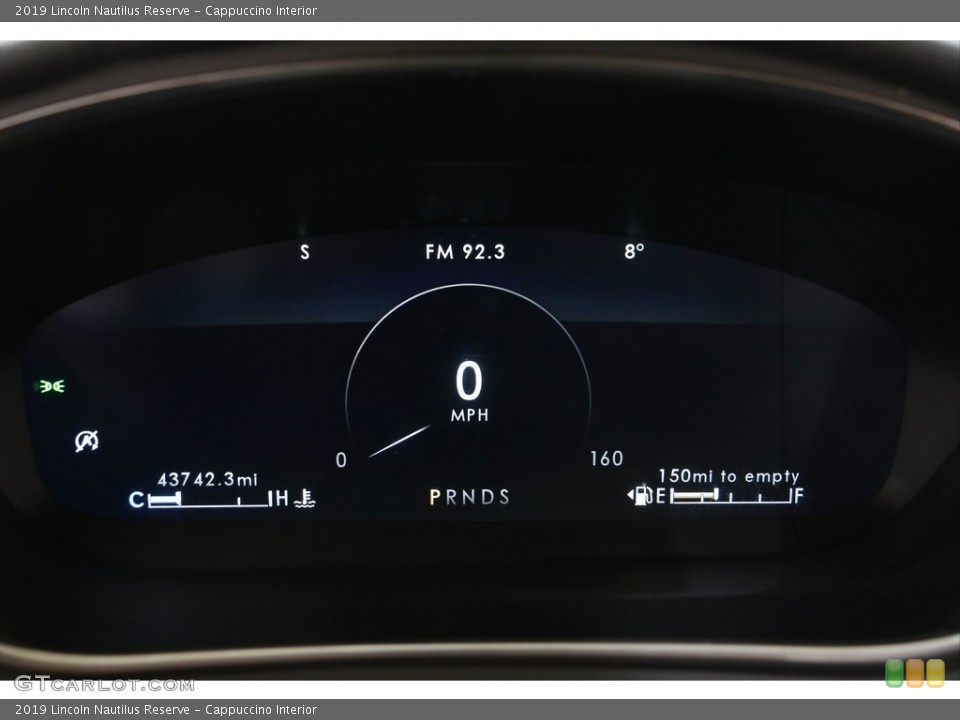 Cappuccino Interior Gauges for the 2019 Lincoln Nautilus Reserve #143653560