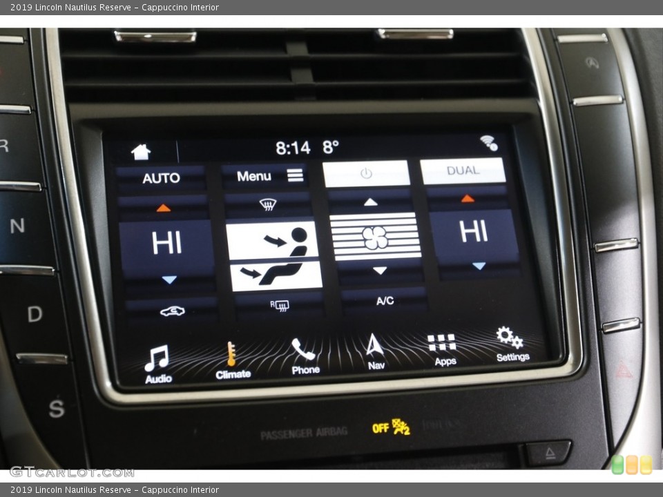Cappuccino Interior Controls for the 2019 Lincoln Nautilus Reserve #143653615