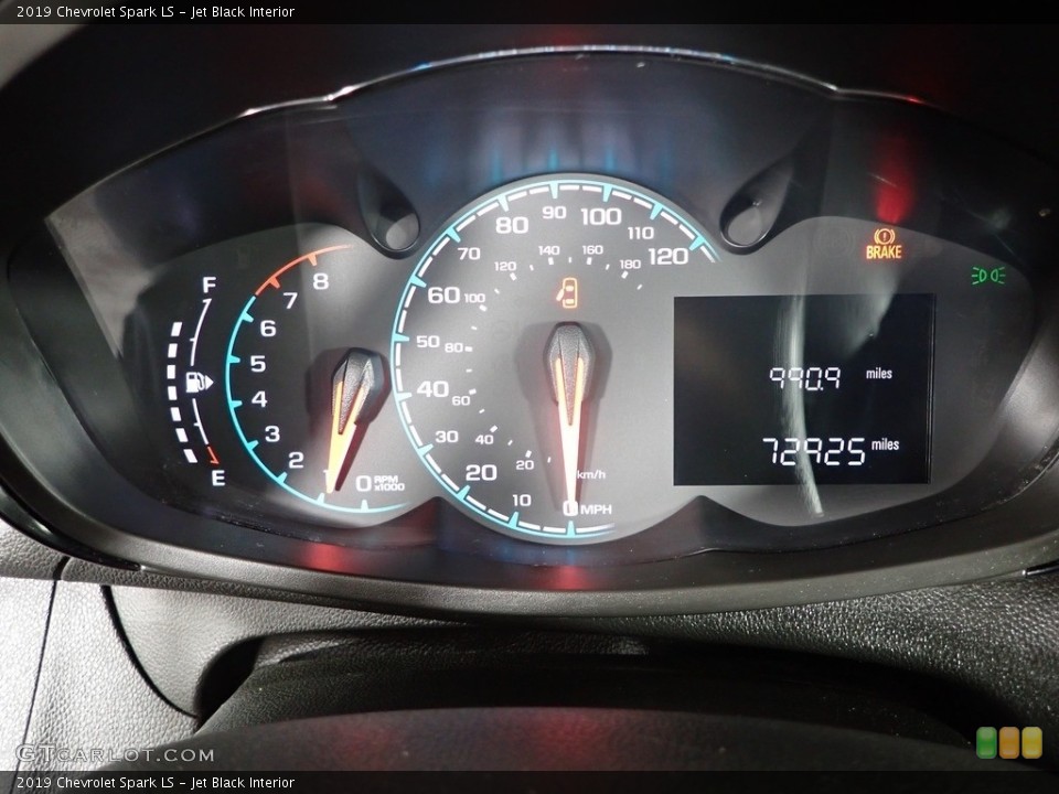 Jet Black Interior Gauges for the 2019 Chevrolet Spark LS #143659032