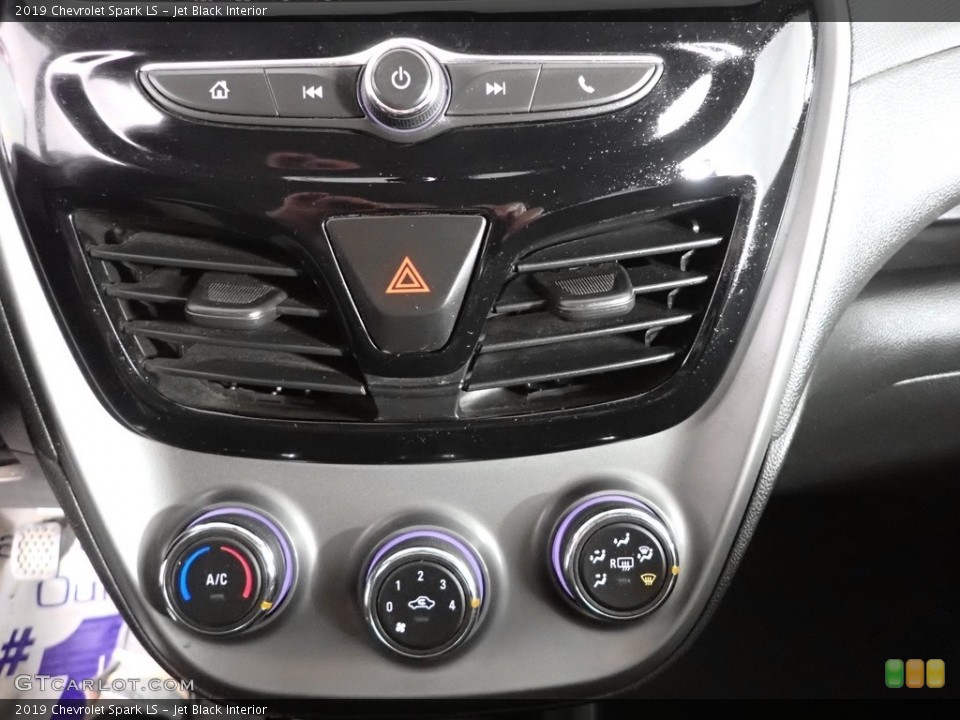 Jet Black Interior Controls for the 2019 Chevrolet Spark LS #143659056
