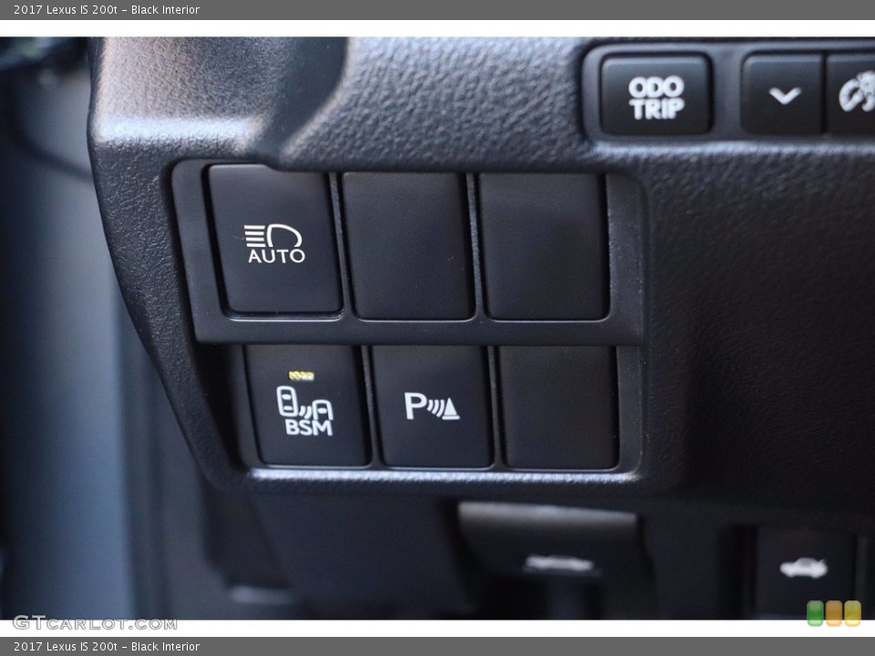 Black Interior Controls for the 2017 Lexus IS 200t #143660187