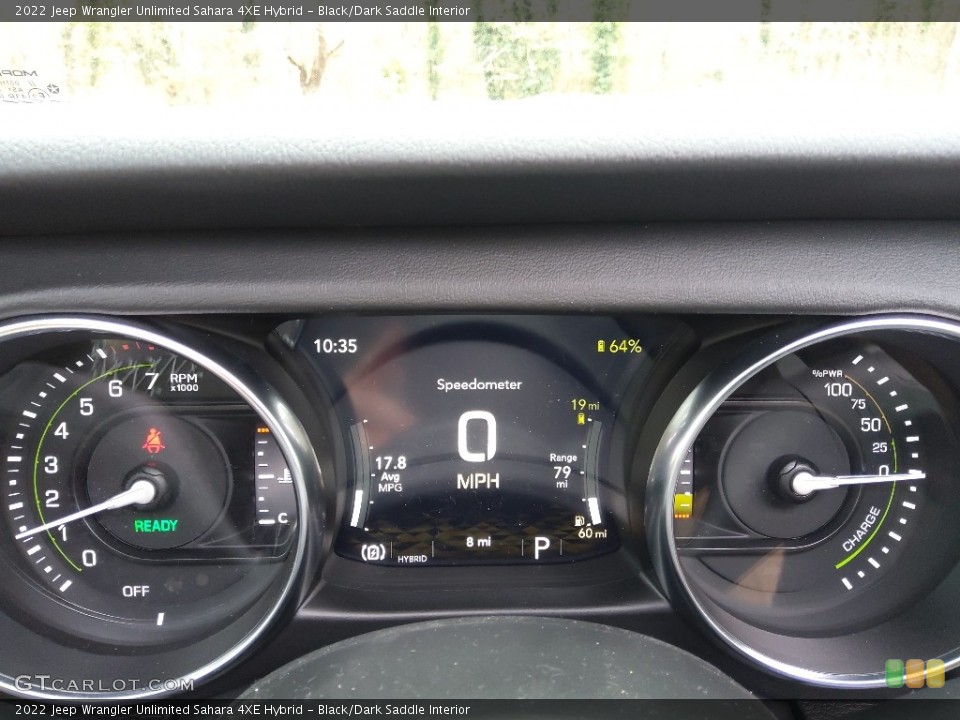 Black/Dark Saddle Interior Gauges for the 2022 Jeep Wrangler Unlimited Sahara 4XE Hybrid #143660331