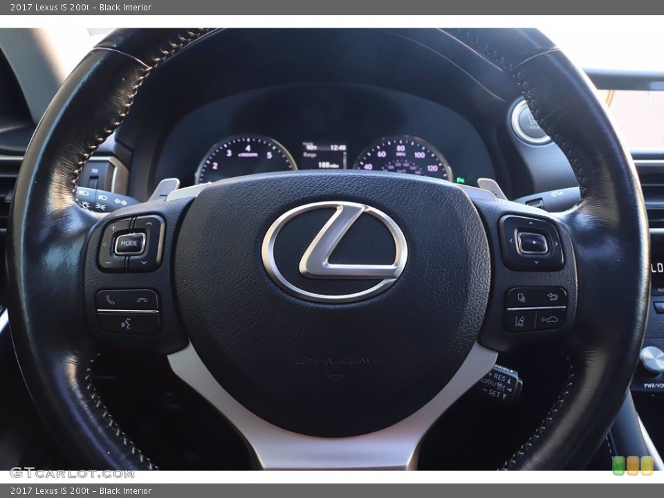 Black Interior Steering Wheel for the 2017 Lexus IS 200t #143660403