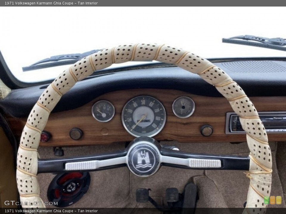 Tan Interior Steering Wheel for the 1971 Volkswagen Karmann Ghia Coupe #143660829