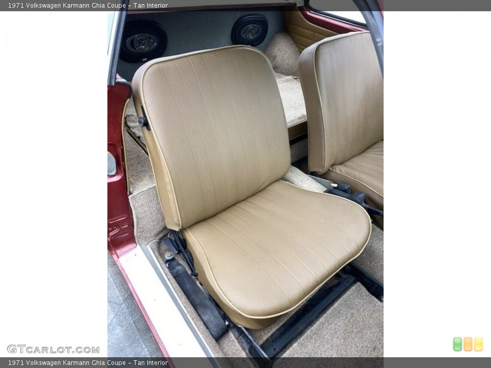 Tan Interior Front Seat for the 1971 Volkswagen Karmann Ghia Coupe #143660943