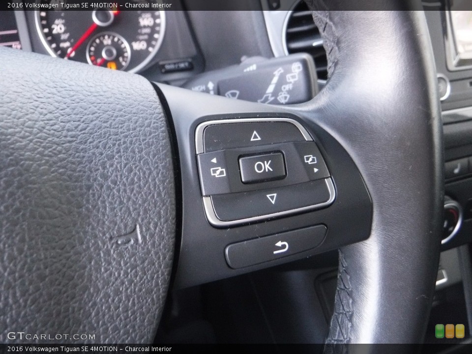 Charcoal Interior Steering Wheel for the 2016 Volkswagen Tiguan SE 4MOTION #143665752