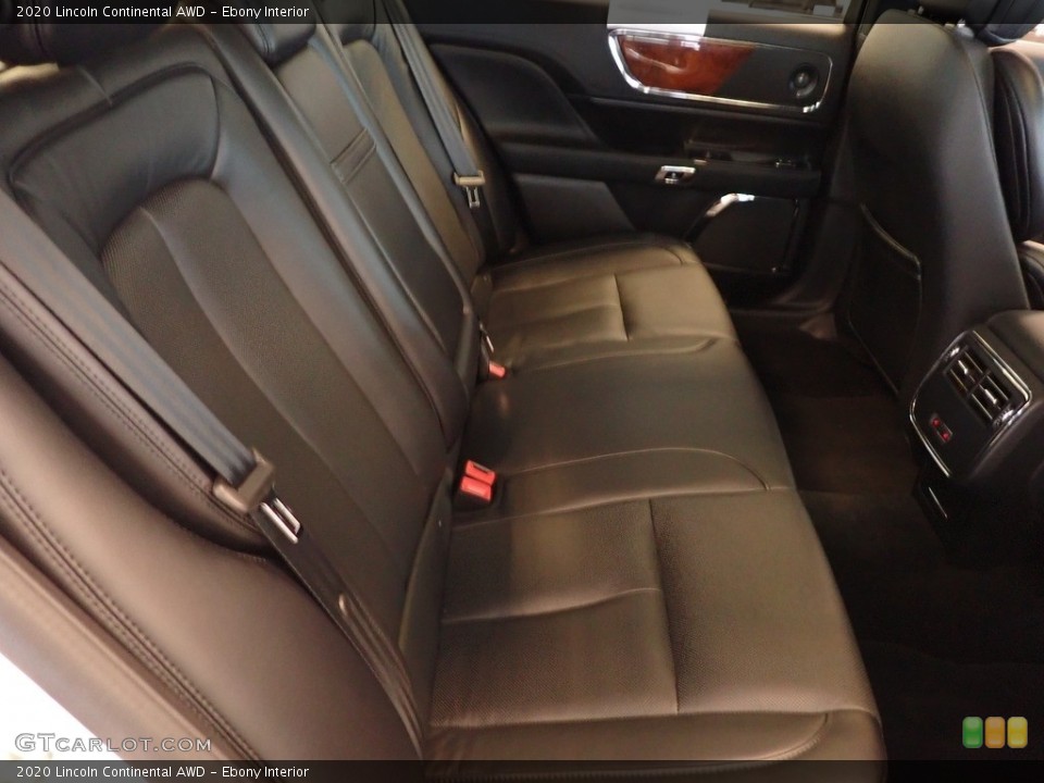Ebony Interior Rear Seat for the 2020 Lincoln Continental AWD #143667939
