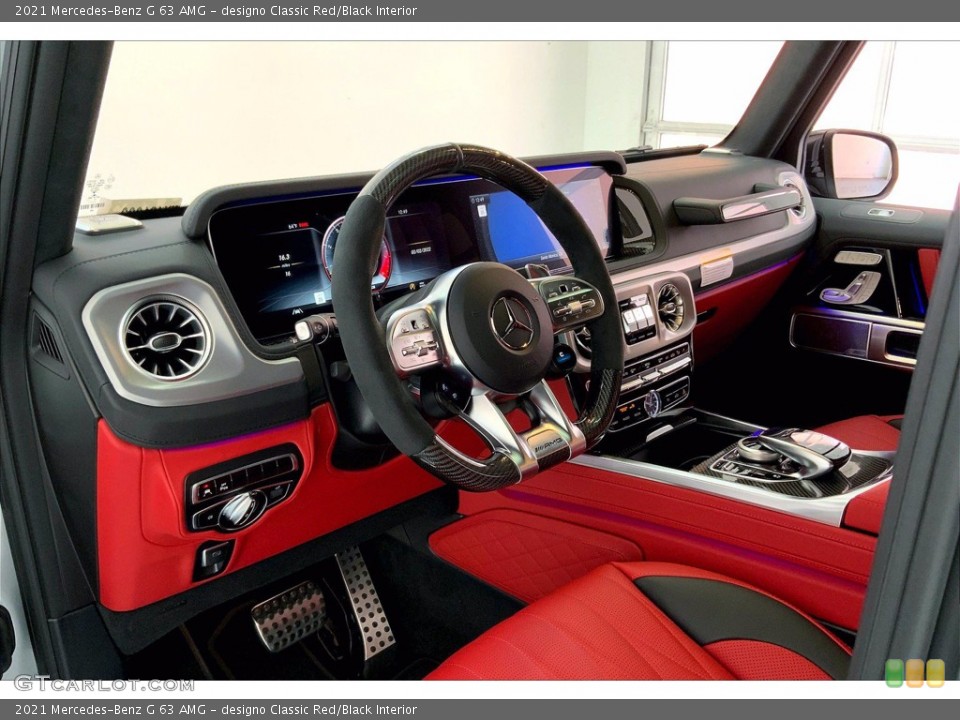 designo Classic Red/Black 2021 Mercedes-Benz G Interiors