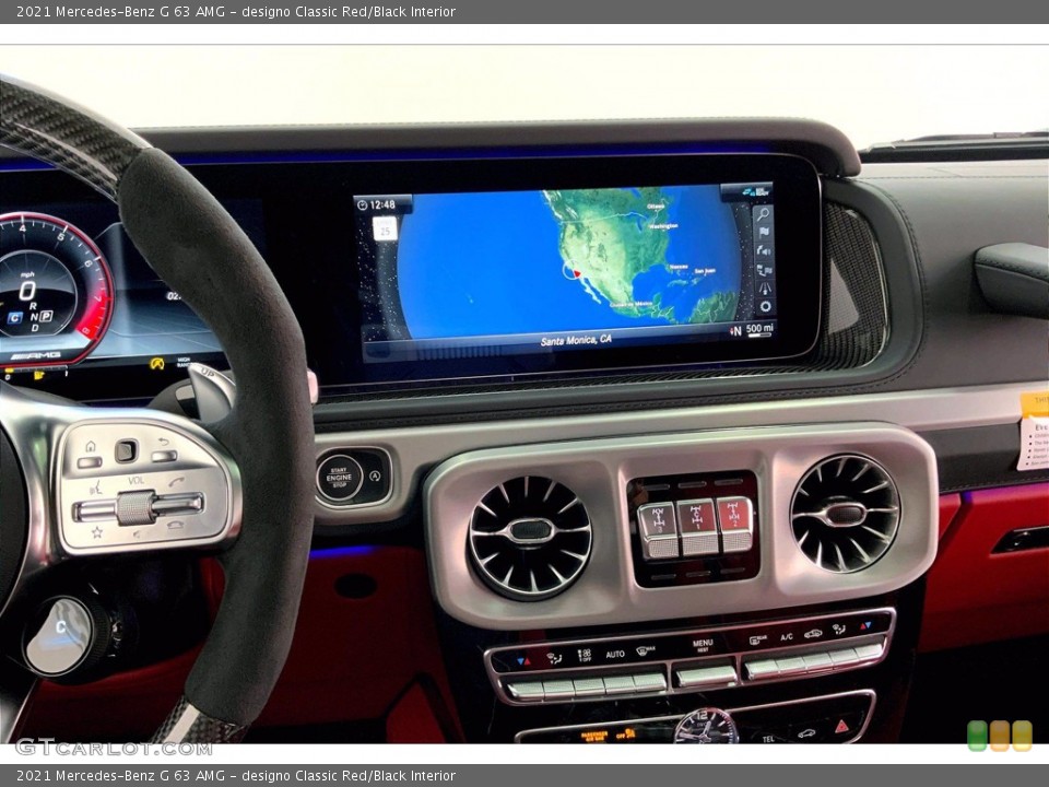 designo Classic Red/Black Interior Dashboard for the 2021 Mercedes-Benz G 63 AMG #143668616