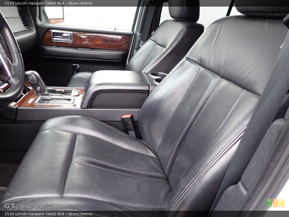 Ebony Interior Front Seat for the 2016 Lincoln Navigator Select 4x4 #143669048