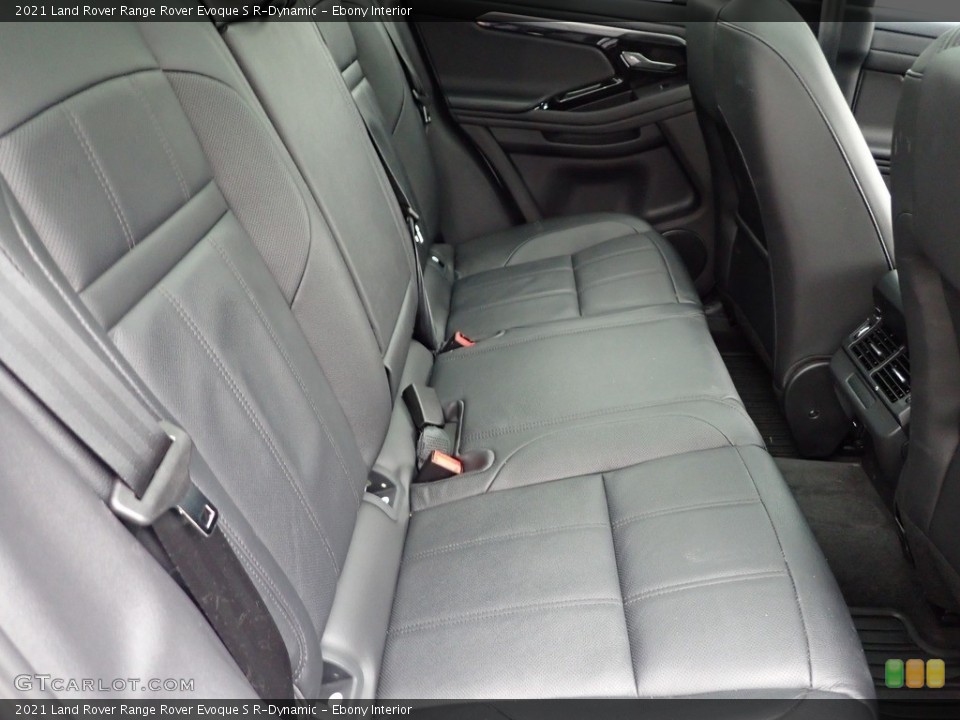 Ebony Interior Rear Seat for the 2021 Land Rover Range Rover Evoque S R-Dynamic #143669549