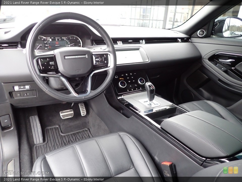 Ebony Interior Photo for the 2021 Land Rover Range Rover Evoque S R-Dynamic #143669612