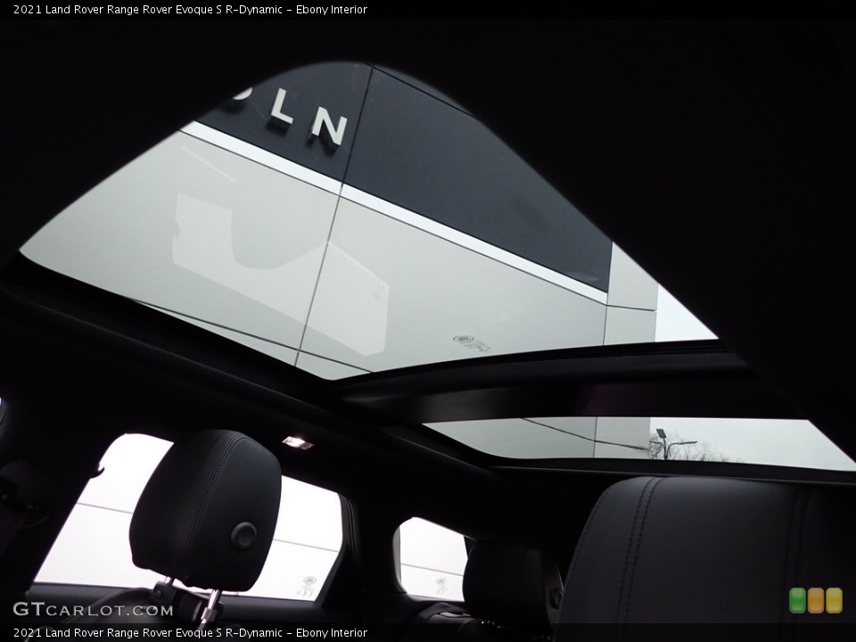Ebony Interior Sunroof for the 2021 Land Rover Range Rover Evoque S R-Dynamic #143669675