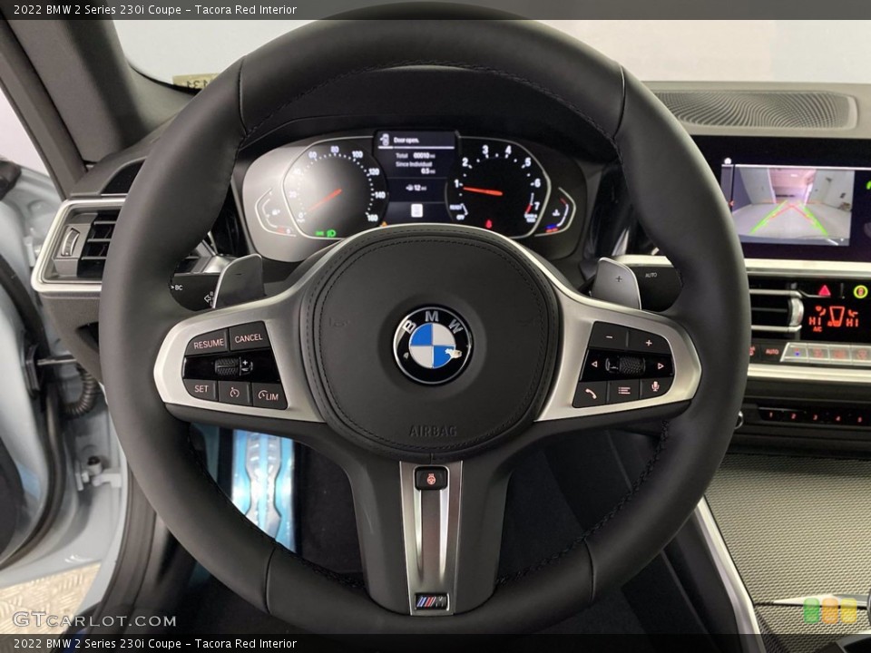 Tacora Red Interior Steering Wheel for the 2022 BMW 2 Series 230i Coupe #143670224