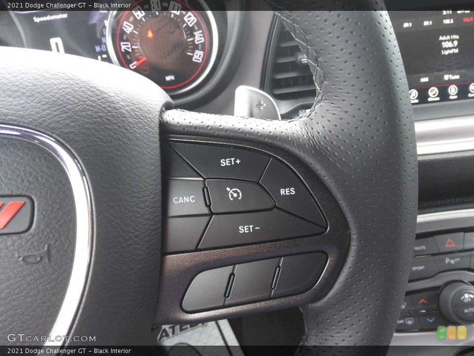 Black Interior Steering Wheel for the 2021 Dodge Challenger GT #143671541