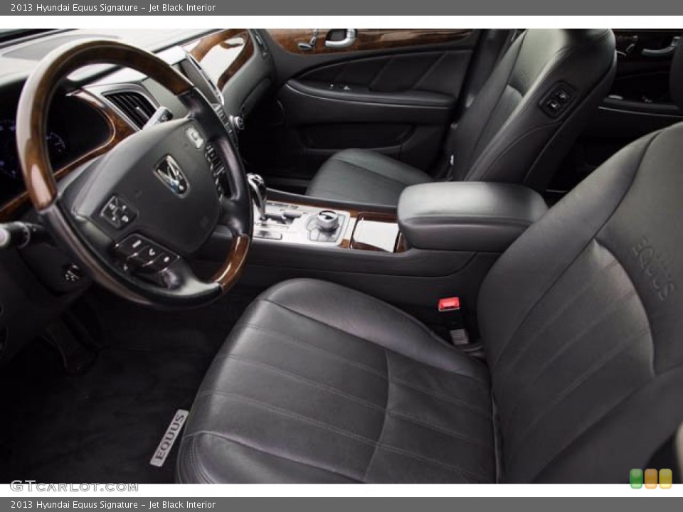 Jet Black Interior Front Seat for the 2013 Hyundai Equus Signature #143672514