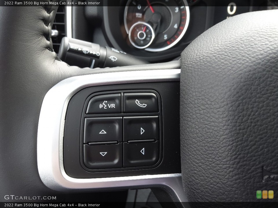 Black Interior Steering Wheel for the 2022 Ram 3500 Big Horn Mega Cab 4x4 #143672685