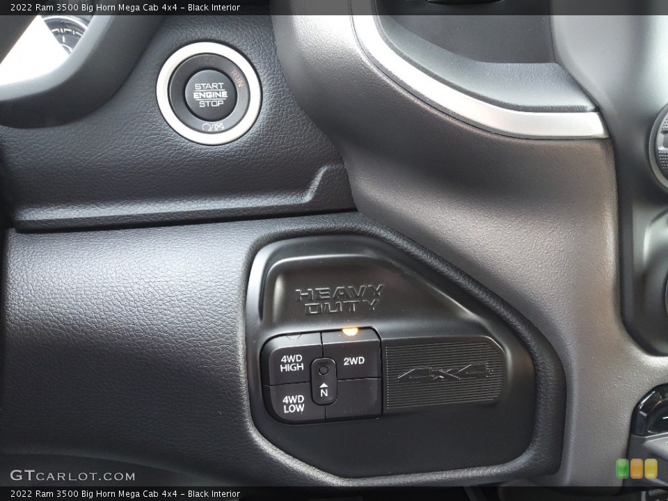 Black Interior Controls for the 2022 Ram 3500 Big Horn Mega Cab 4x4 #143672745