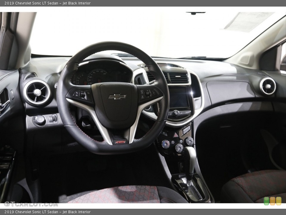Jet Black Interior Dashboard for the 2019 Chevrolet Sonic LT Sedan #143674689