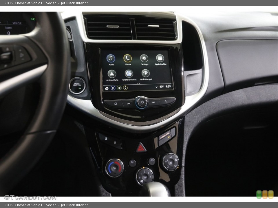 Jet Black Interior Controls for the 2019 Chevrolet Sonic LT Sedan #143674716