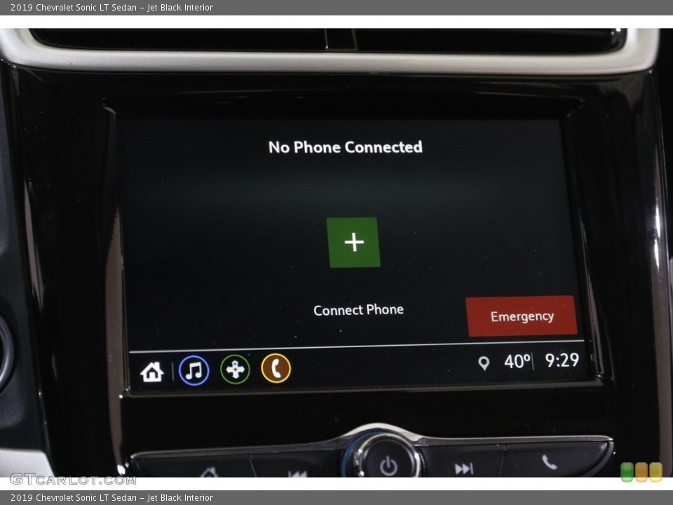 Jet Black Interior Controls for the 2019 Chevrolet Sonic LT Sedan #143674731