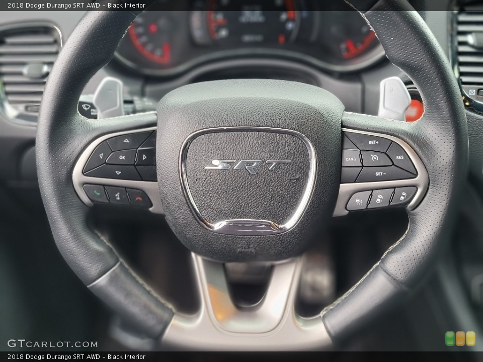 Black Interior Steering Wheel for the 2018 Dodge Durango SRT AWD #143675768