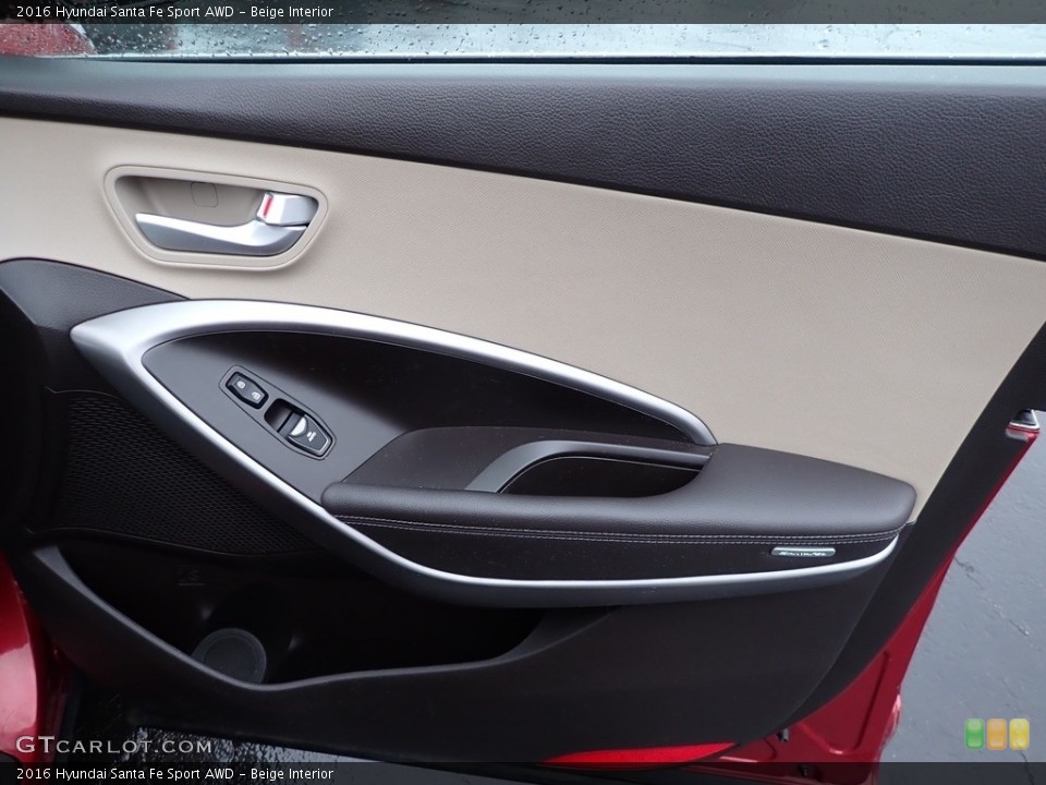 Beige Interior Door Panel for the 2016 Hyundai Santa Fe Sport AWD #143676278