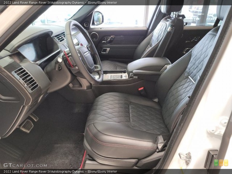 Ebony/Ebony Interior Photo for the 2022 Land Rover Range Rover SVAutobiography Dynamic #143676359