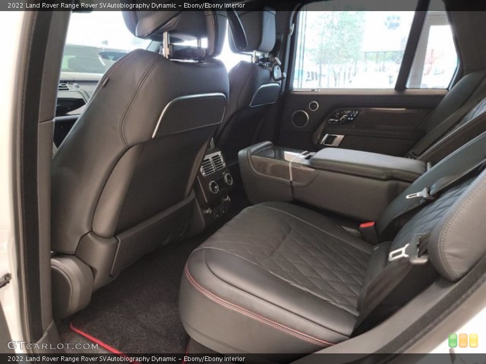Ebony/Ebony Interior Rear Seat for the 2022 Land Rover Range Rover SVAutobiography Dynamic #143676458