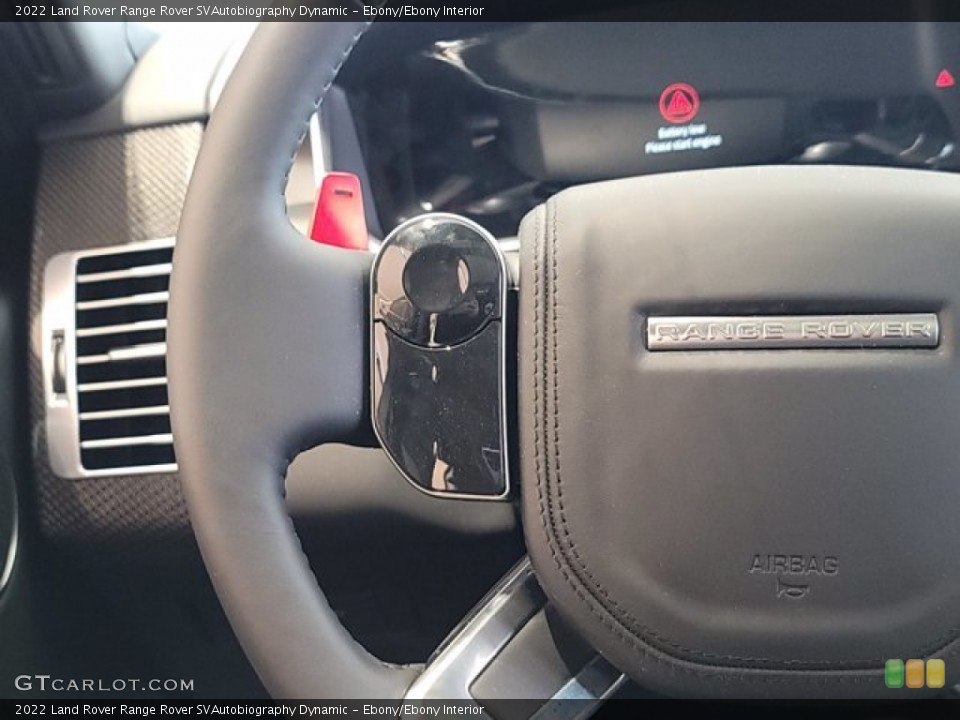 Ebony/Ebony Interior Steering Wheel for the 2022 Land Rover Range Rover SVAutobiography Dynamic #143676487