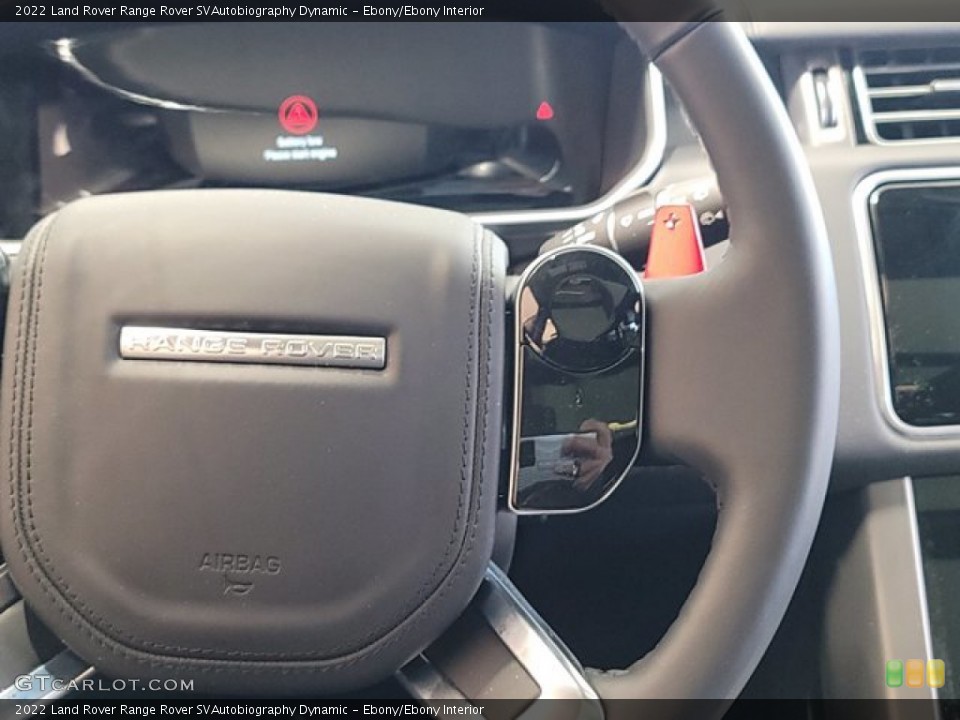 Ebony/Ebony Interior Steering Wheel for the 2022 Land Rover Range Rover SVAutobiography Dynamic #143676509