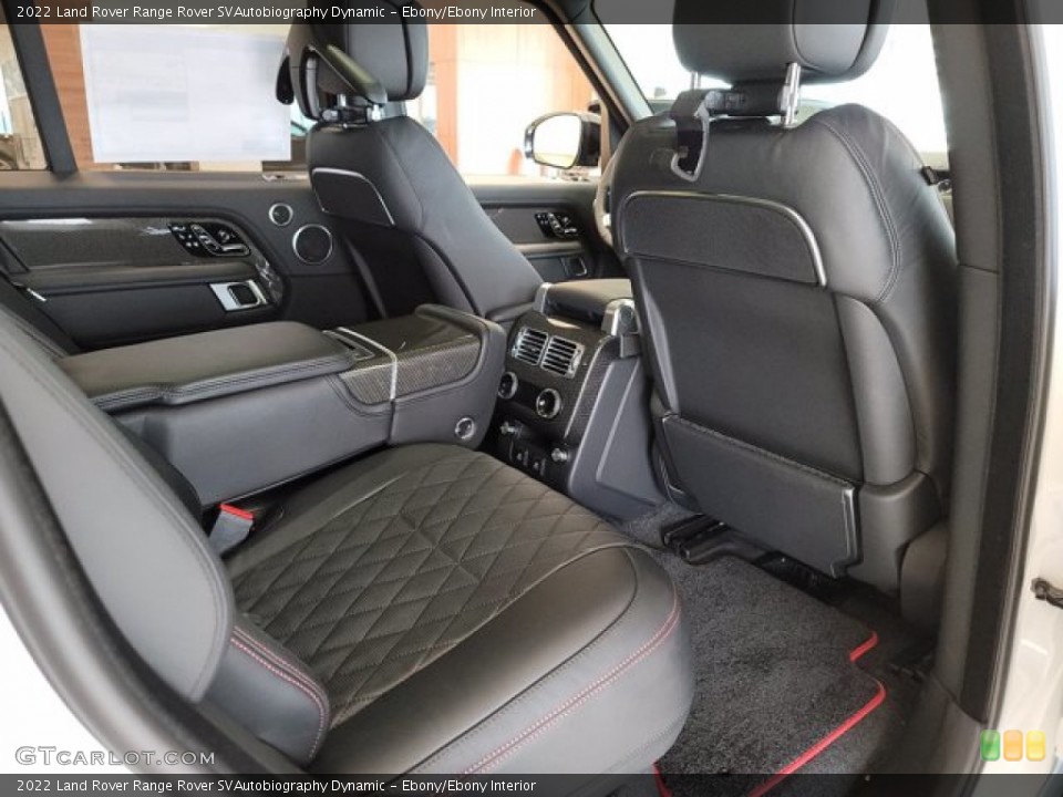 Ebony/Ebony Interior Rear Seat for the 2022 Land Rover Range Rover SVAutobiography Dynamic #143676659