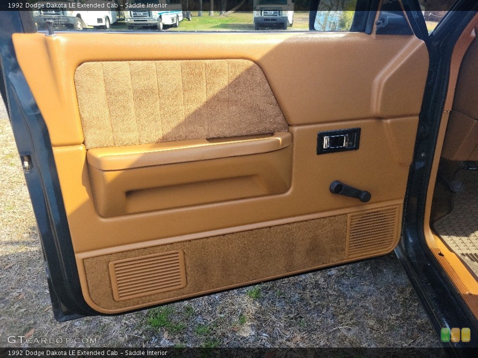 Saddle Interior Door Panel for the 1992 Dodge Dakota LE Extended Cab #143679632