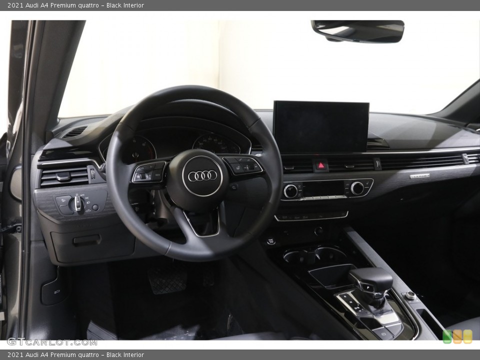 Black Interior Dashboard for the 2021 Audi A4 Premium quattro #143681874