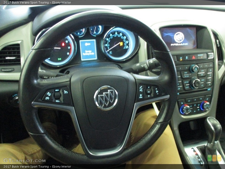 Ebony Interior Steering Wheel for the 2017 Buick Verano Sport Touring #143688969