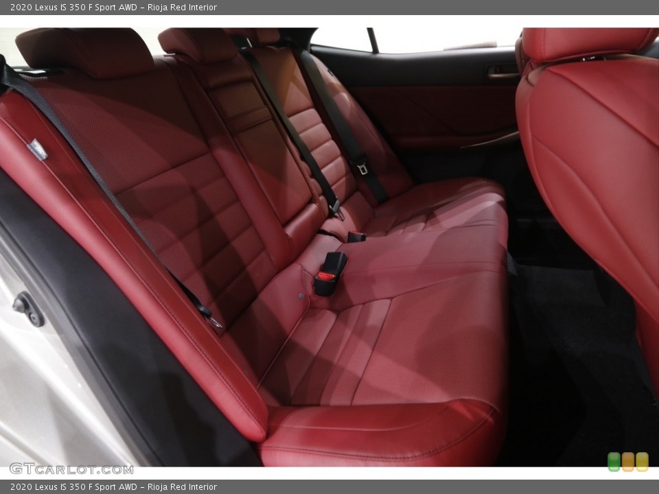 Rioja Red Interior Rear Seat for the 2020 Lexus IS 350 F Sport AWD #143689707