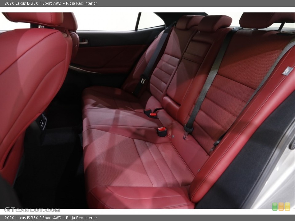 Rioja Red Interior Rear Seat for the 2020 Lexus IS 350 F Sport AWD #143689728