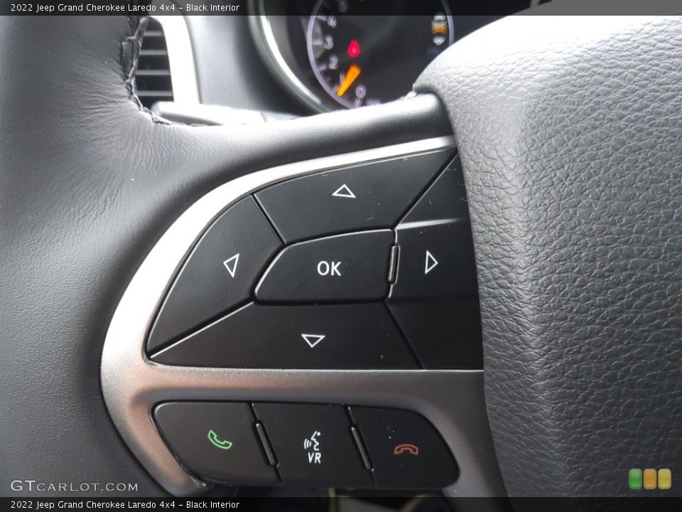 Black Interior Steering Wheel for the 2022 Jeep Grand Cherokee Laredo 4x4 #143690781