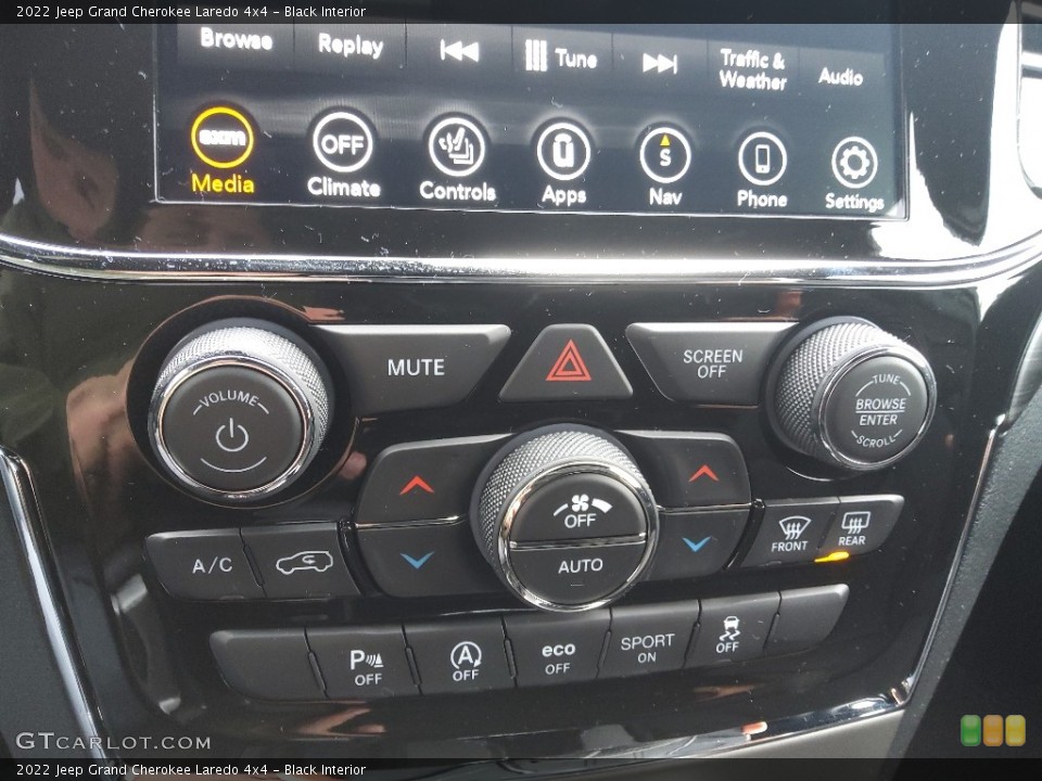 Black Interior Controls for the 2022 Jeep Grand Cherokee Laredo 4x4 #143691018